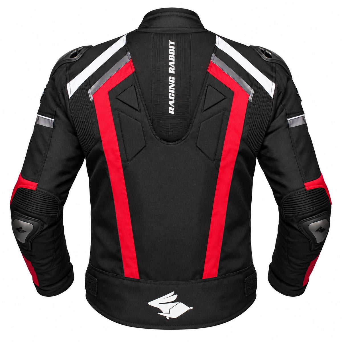 Jaqueta de Moto Racing Rabbit HAWKER PRO Esportiva Impermeável e Proteções CE Vermelha
