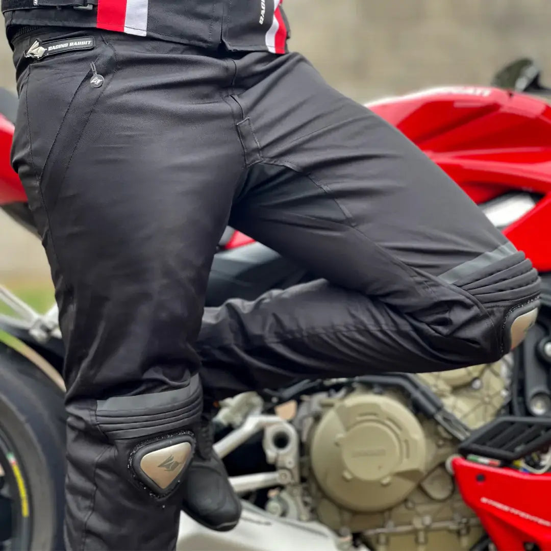 Calça Moto Racing Rabbit Bullet Pro Impermeável com Proteção Interna