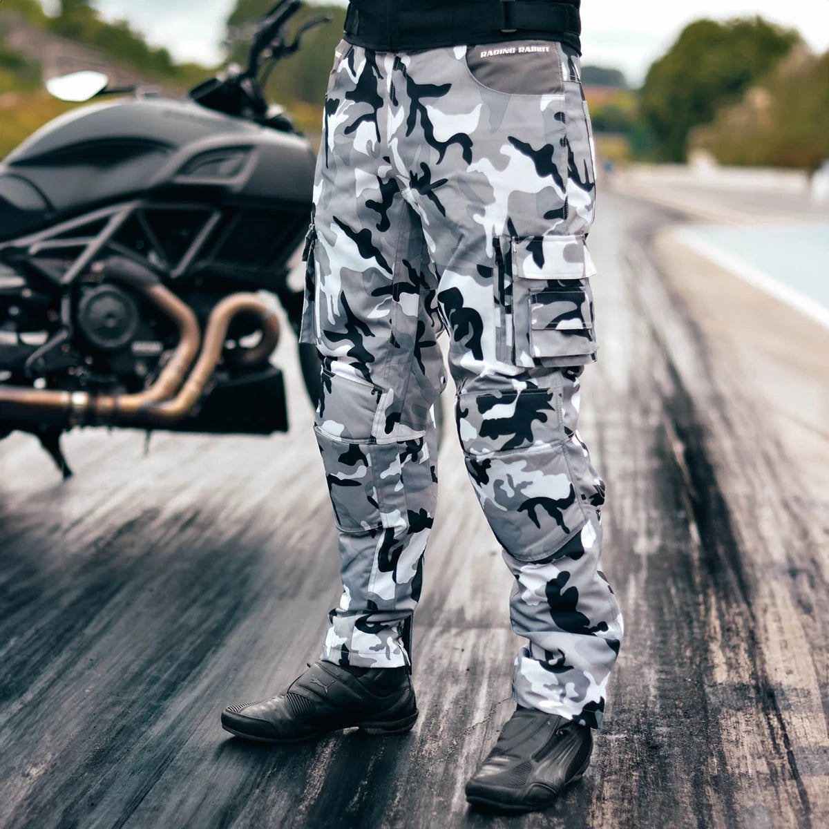 Calça Moto Racing Rabbit Streetfighter, Térmica, Impermeável com Proteção Interna