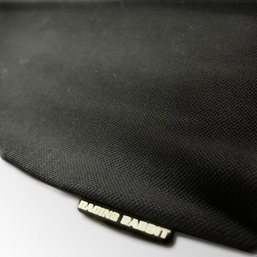 Camiseta Motociclista Polo Racing Rabbit Cor Preta masculina