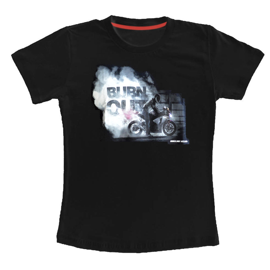 Camiseta Motociclista na Cor Preta Racing Rabbit | Coelho Veloz