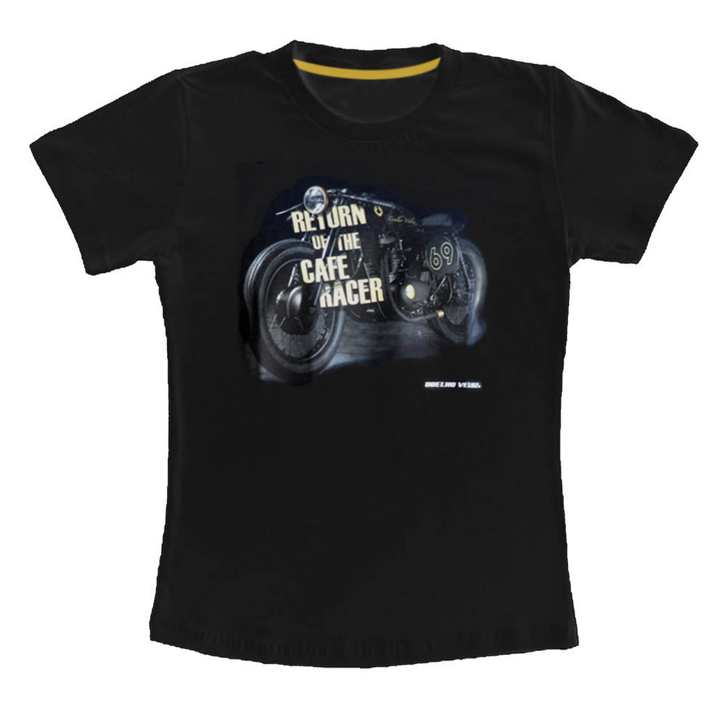 Camiseta Motociclista na Cor Preta Racing Rabbit | Coelho Veloz