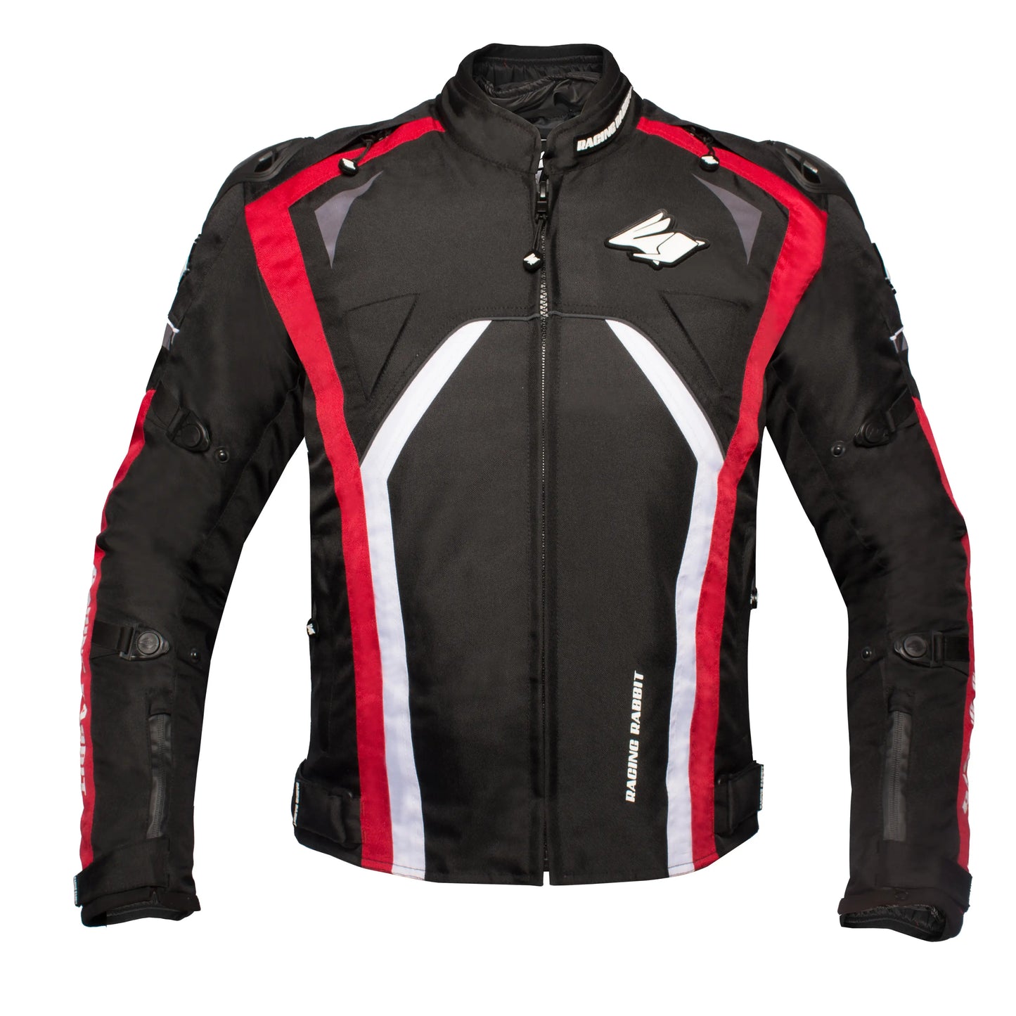 Jaqueta Racing Rabbit Hawker Pro Motociclista com Proteção Interna, Impermeável, Esportiva, cupim, masculina, Vermelha Jaqueta Motoqueiro