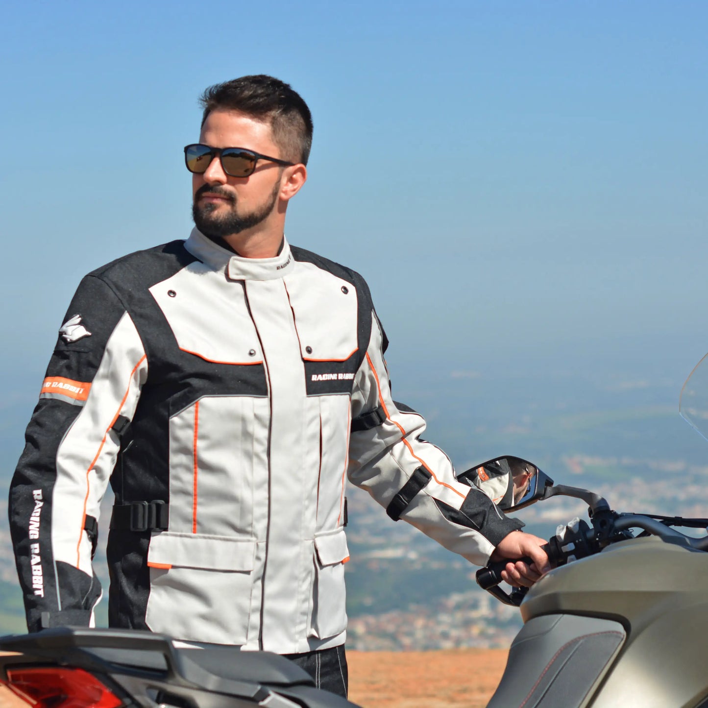 Jaqueta Racing Rabbit Dakar Plus parka Impermeável com 7 bolsos e jaqueta Bubble Térmica removível