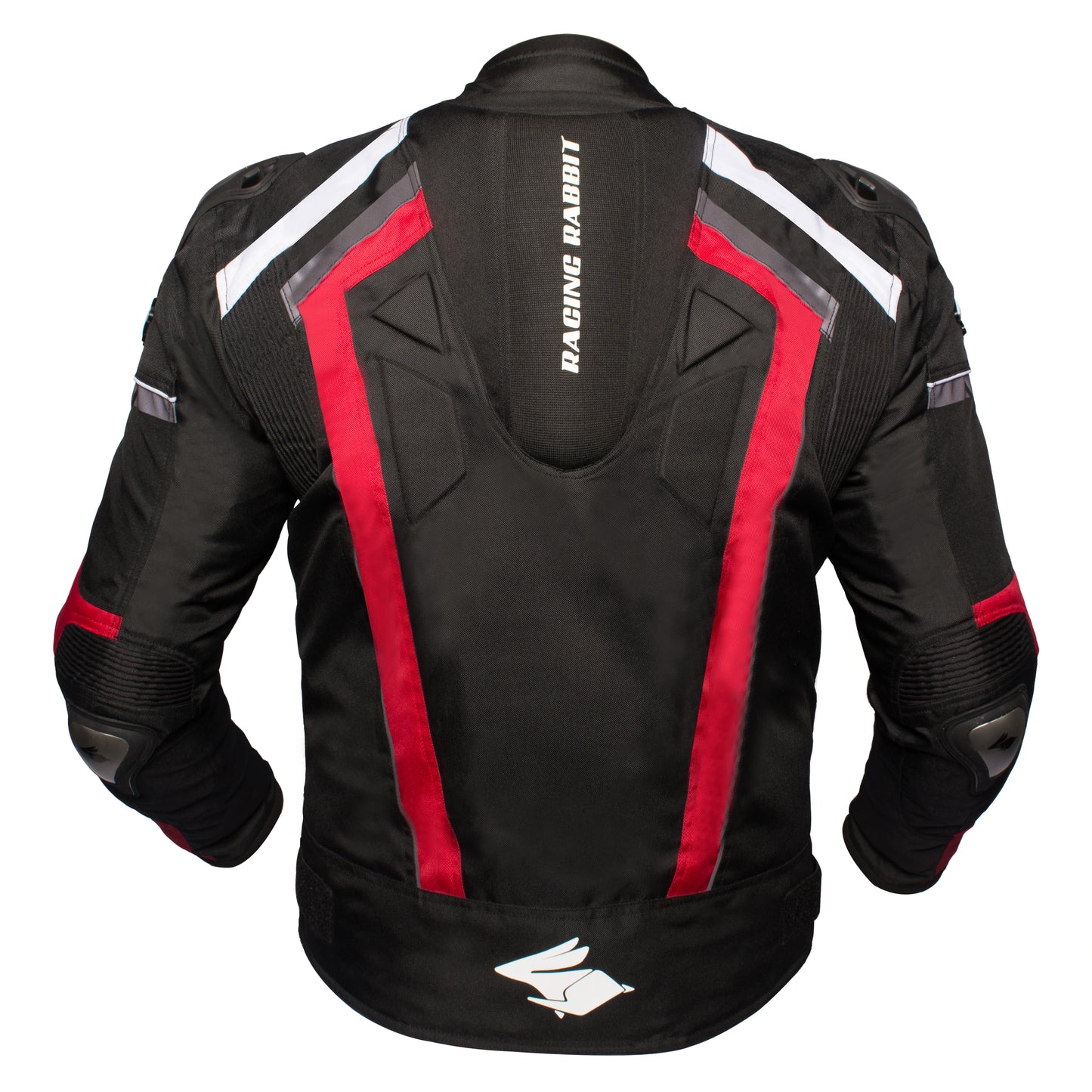 Jaqueta Racing Rabbit Hawker Pro Motociclista com Proteção Interna, Impermeável, Esportiva, cupim, masculina, Vermelha Jaqueta Motoqueiro