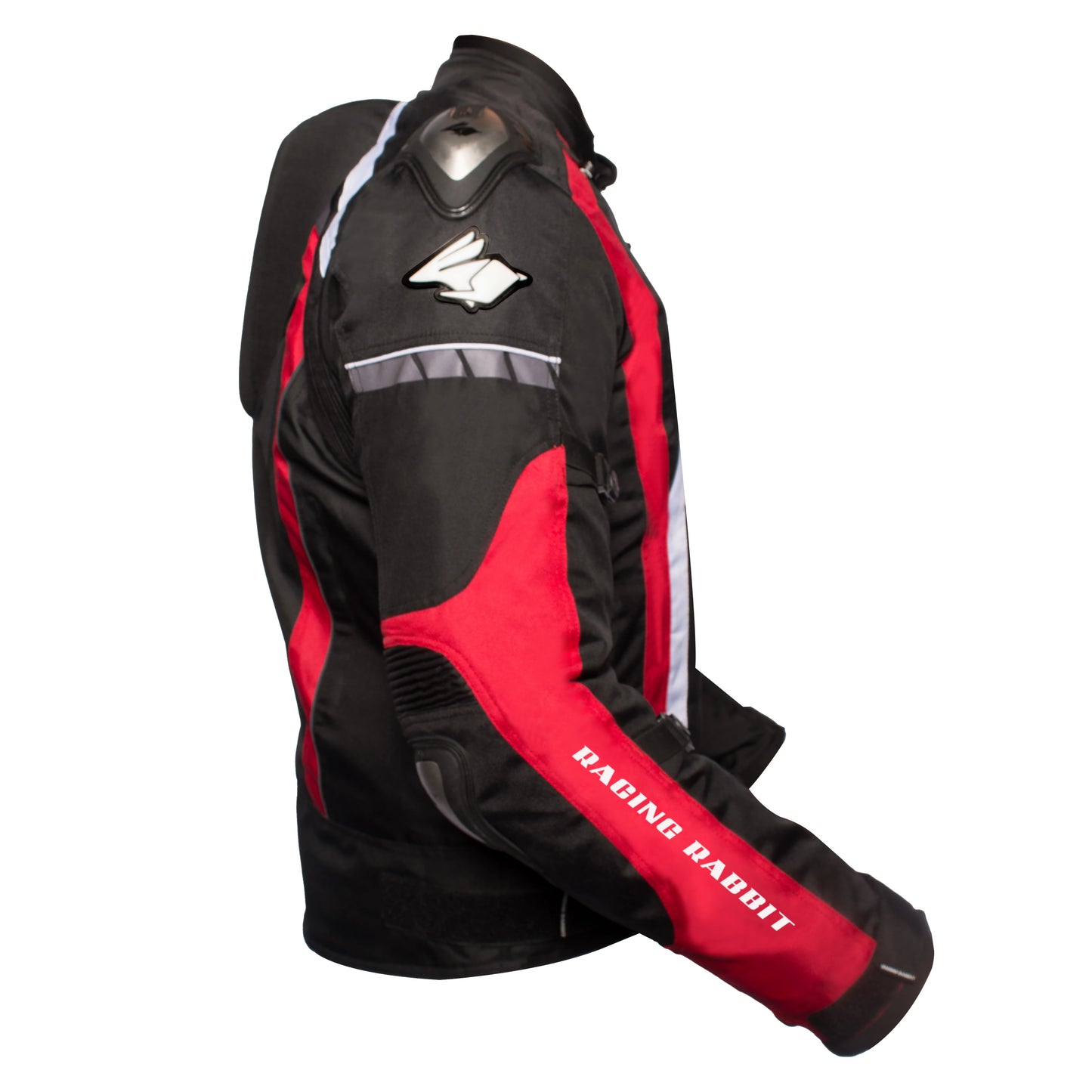 Jaqueta Racing Rabbit Hawker Pro Motociclista com Proteção Interna, Impermeável, Esportiva, cupim, masculina, Vermelha Jaqueta Motoqueiro