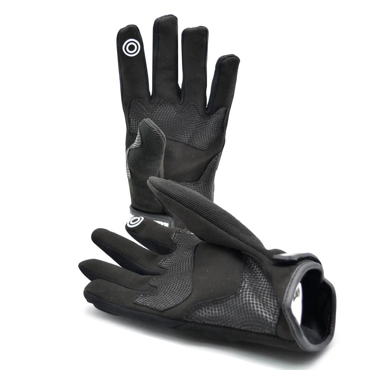 Luva Motociclista Racing Rabbit modelo urban, poliéster, cor preta , ventilada com proteções , masculina.