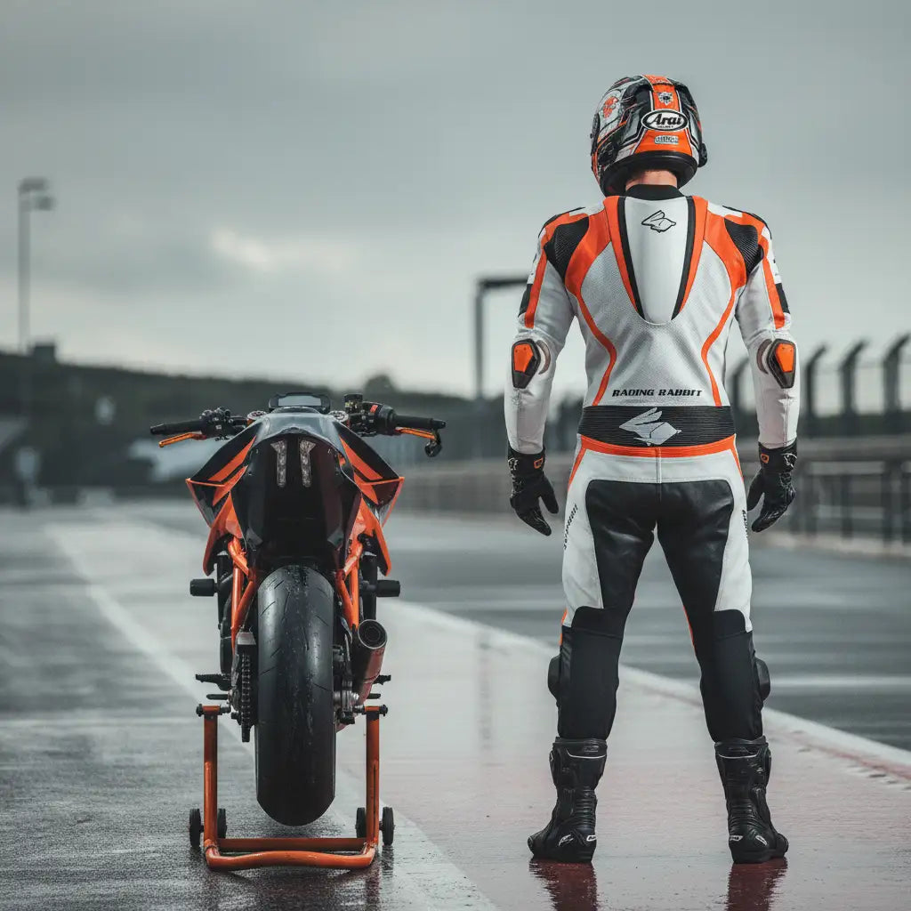 Macacão Energy de couro com sliders e proteções C.E.