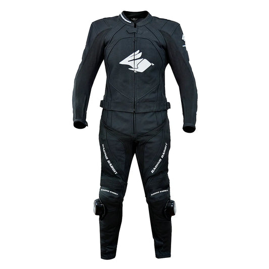 Macacao Motociclista Racing Rabbit Le Mans Esportivo em Couro Ventilado com Proteções Moto Racing Speed 2 peça