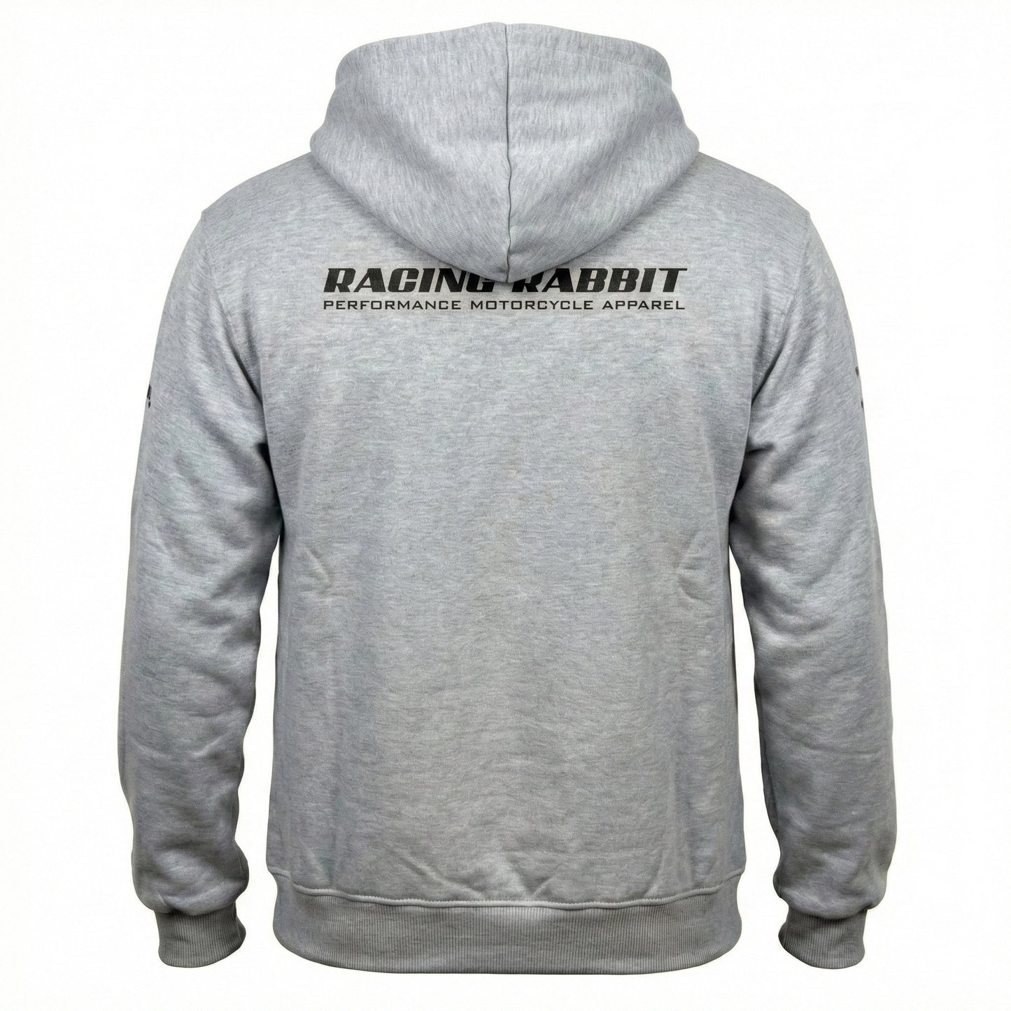 Moletom Motociclista Racing Rabbit, cor cinza com detalhes em verde, modelo Electric Green, Inverno