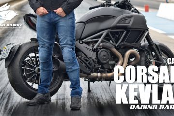 calça jeans motociclista corsair kevlar racing rabbit com proteçao interna