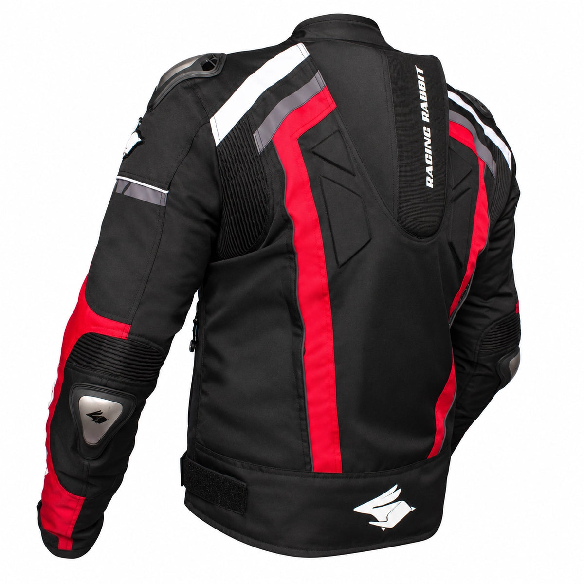 Jaqueta de Moto Racing Rabbit HAWKER PRO Esportiva Impermeável e Proteções CE Vermelha