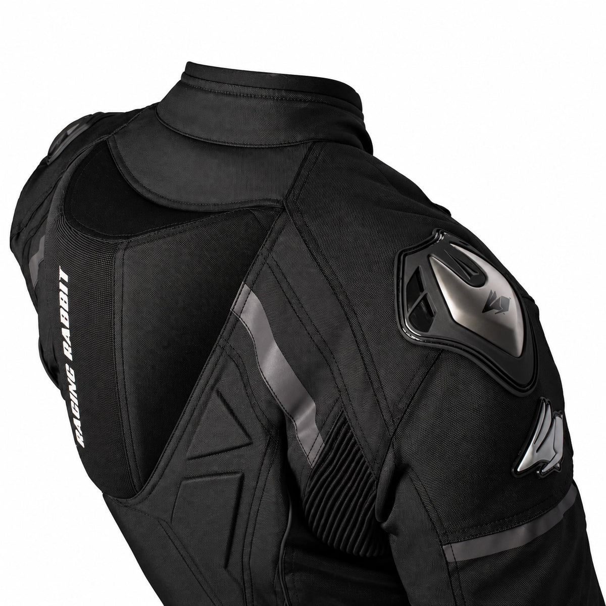 Jaqueta de Moto Racing Rabbit HAWKER PRO Esportiva Impermeável e Proteções CE Preta