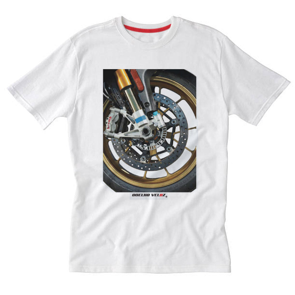Camiseta Motociclista  Racing Rabbit Frente Wheels