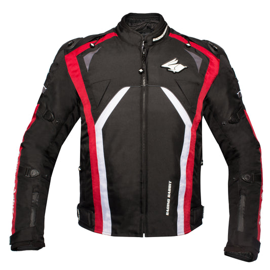 Jaqueta Racing Rabbit Hawker Pro  Motociclista com Proteção Interna, Impermeável, Esportiva, cupim,  masculina, Vermelha Jaqueta Motoqueiro

