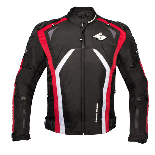 Jaqueta Racing Rabbit Hawker Pro  Motociclista com Proteção Interna, Impermeável, Esportiva, cupim,  masculina, Vermelha Jaqueta Motoqueiro

