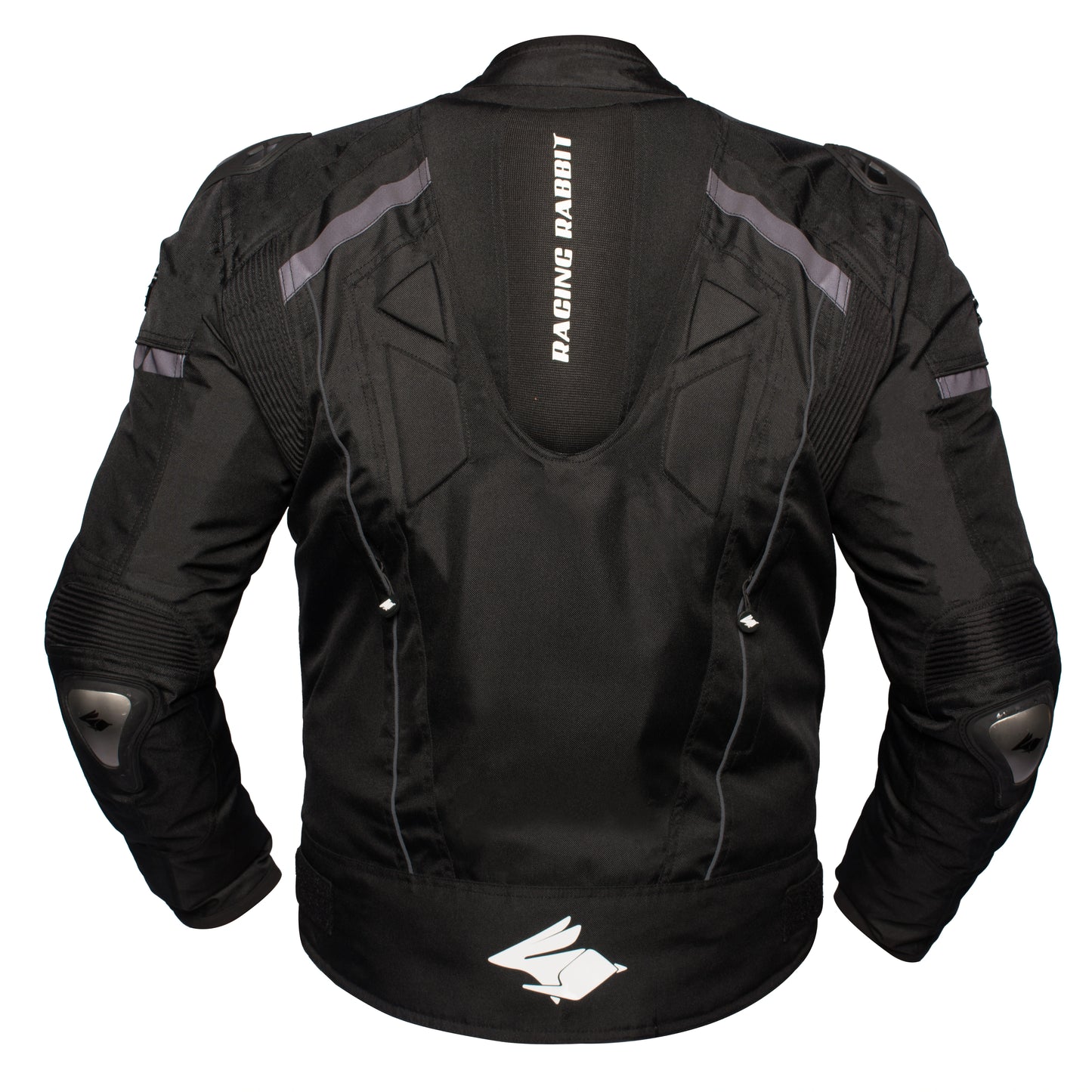 Jaqueta Racing Rabbit Hera Feminina Motociclista com Proteção Interna, Impermeável, Ventilada, Forro Térmico, Refletivos, Preta, Masculina, 5 em 1 Jaqueta Motoqueiro

