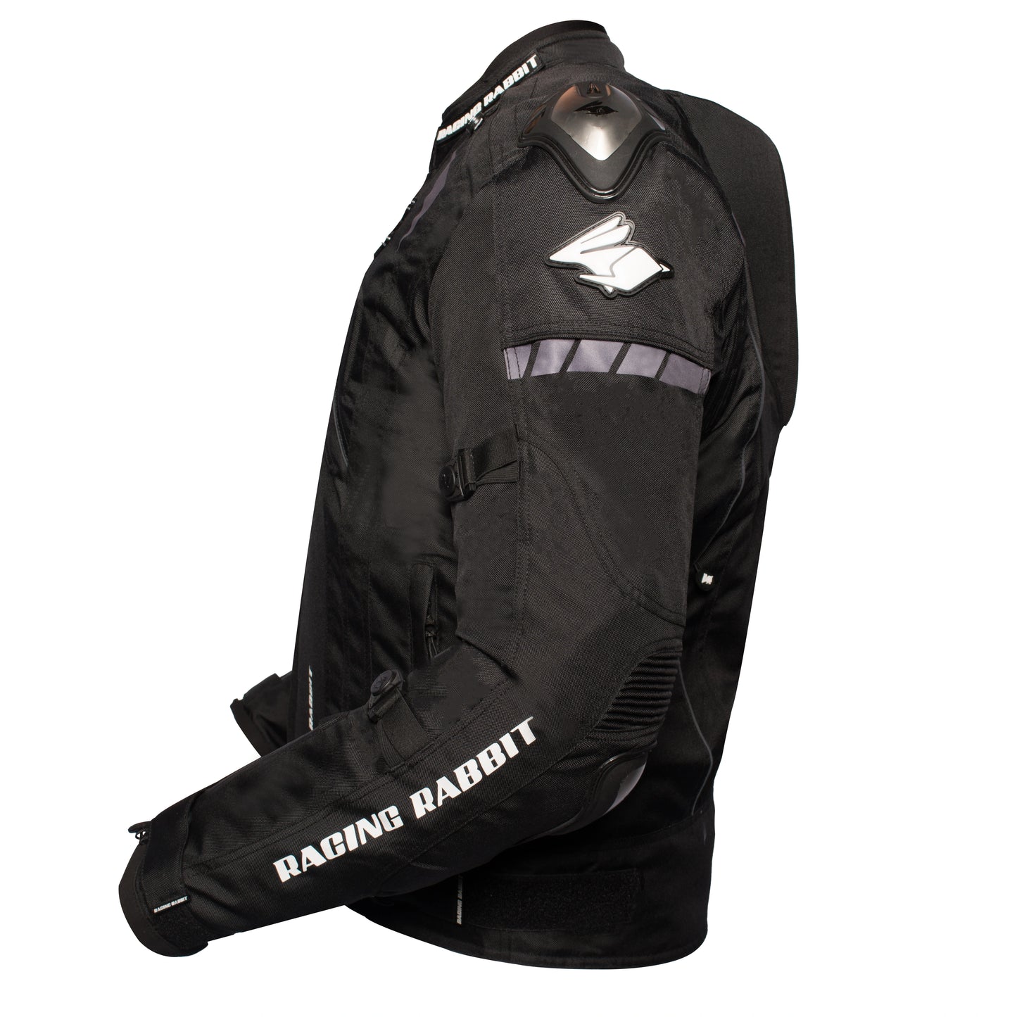 Jaqueta Racing Rabbit Hera Feminina Motociclista com Proteção Interna, Impermeável, Ventilada, Forro Térmico, Refletivos, Preta, Masculina, 5 em 1 Jaqueta Motoqueiro
