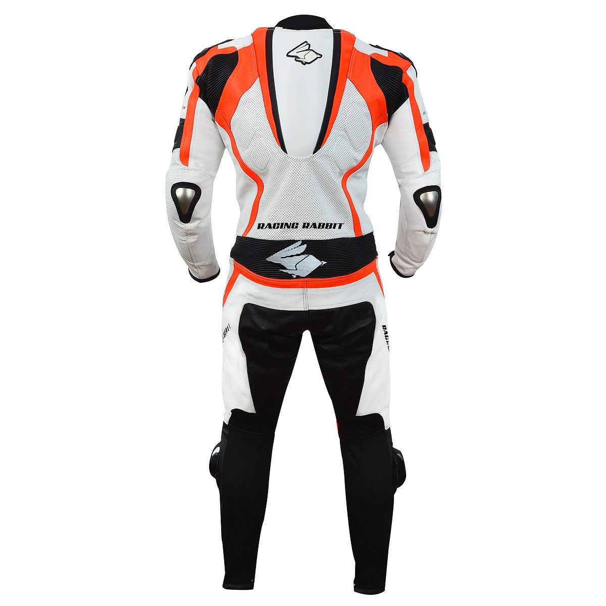Macacao Motociclista Racing Rabbit Energy Esportivo em Couro Ventilado com Proteções Moto Racing Speed 1 peça