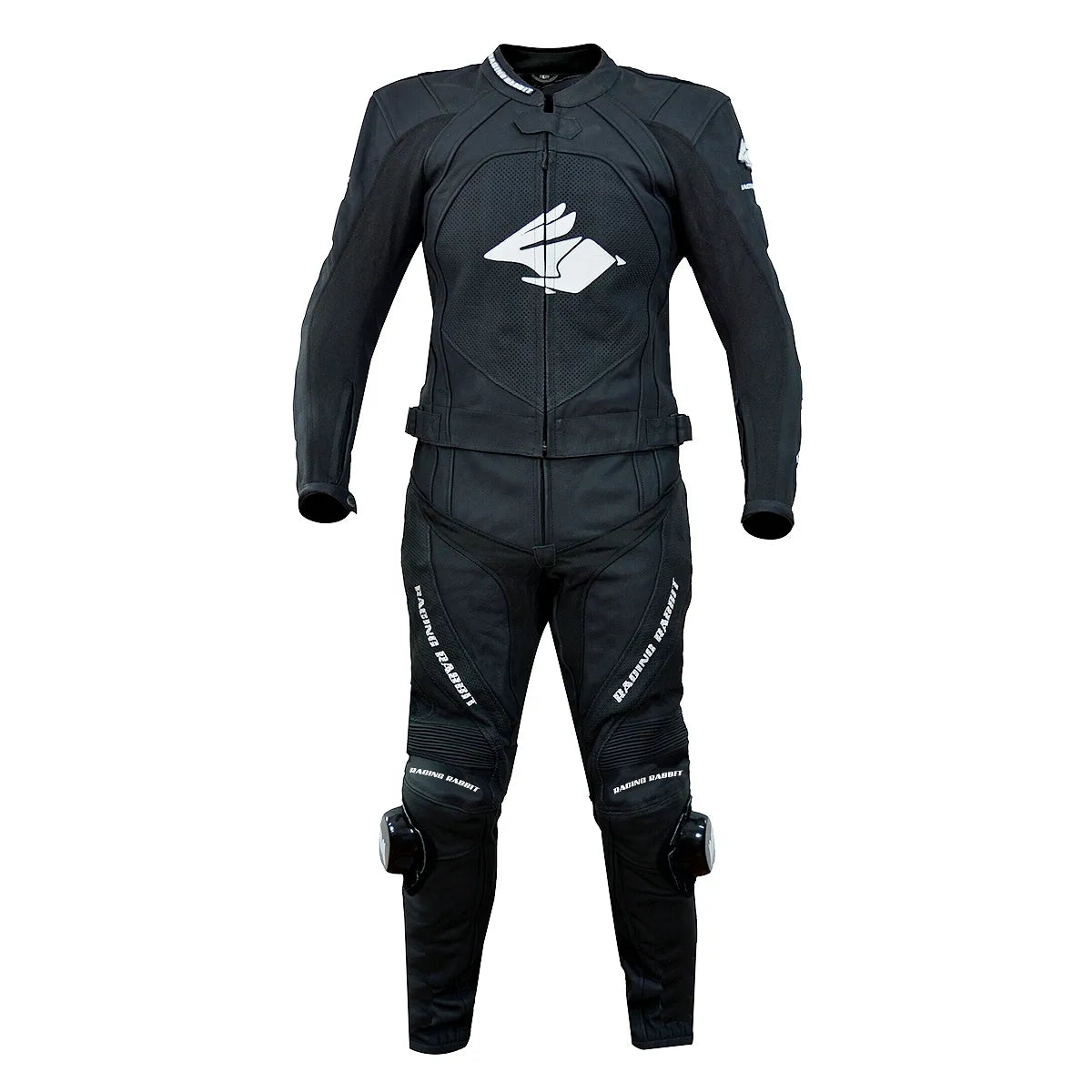 Macacao Motociclista Racing Rabbit Le Mans Esportivo em Couro Ventilado com Proteções Moto Racing Speed 2 peça