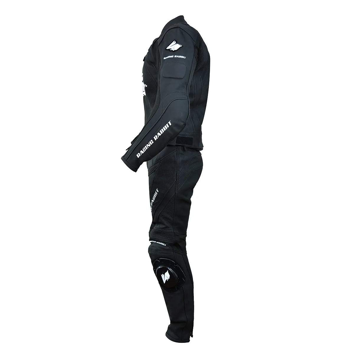 Macacao Motociclista Racing Rabbit Le Mans Esportivo em Couro Ventilado com Proteções Moto Racing Speed 2 peça